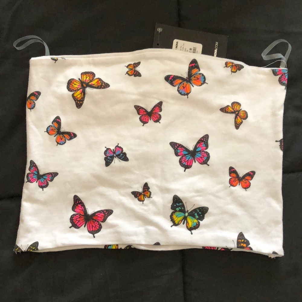 Fashion nova butterfly tube top